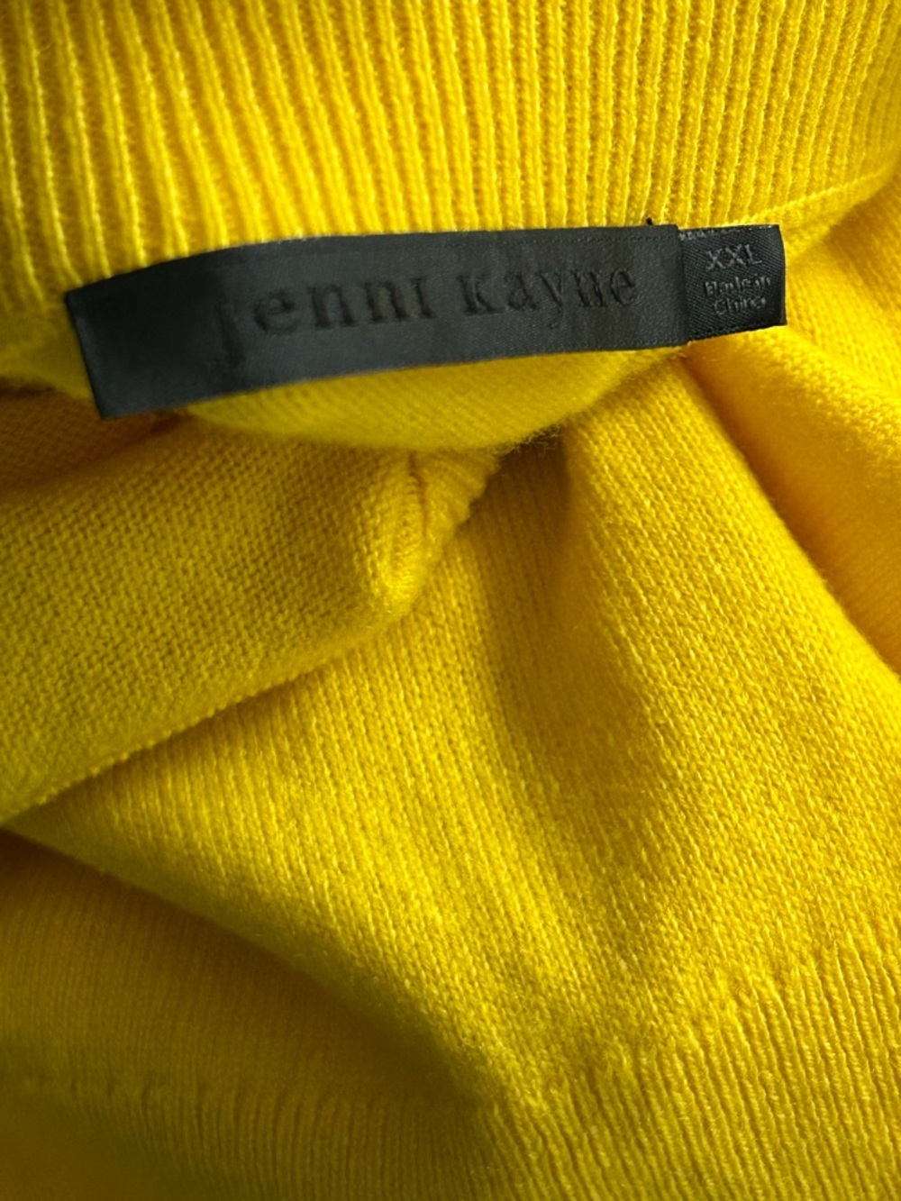 Jenni Kayne Sunny Yellow 100% cashmere Crewneck Sweater - Picture 5 of 9